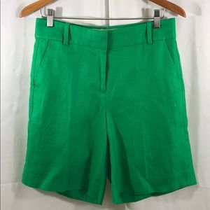 Kelly Green J. Crew Linen Short